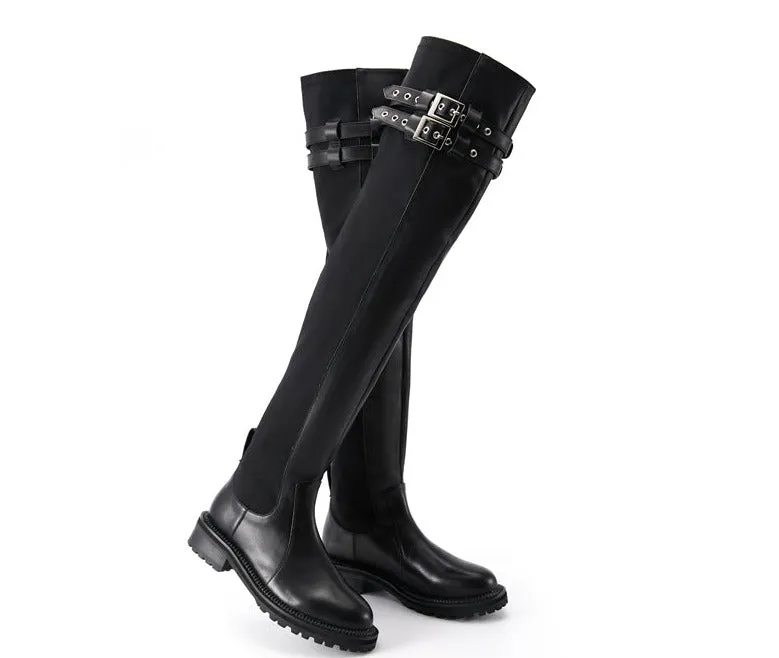 FEIFEI original design over-the-knee motorcycle boots - Mili