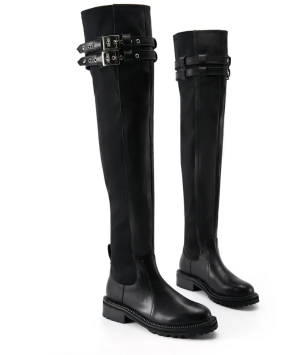 FEIFEI original design over-the-knee motorcycle boots - Mili