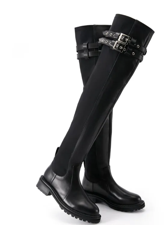 FEIFEI original design over-the-knee motorcycle boots - Mili