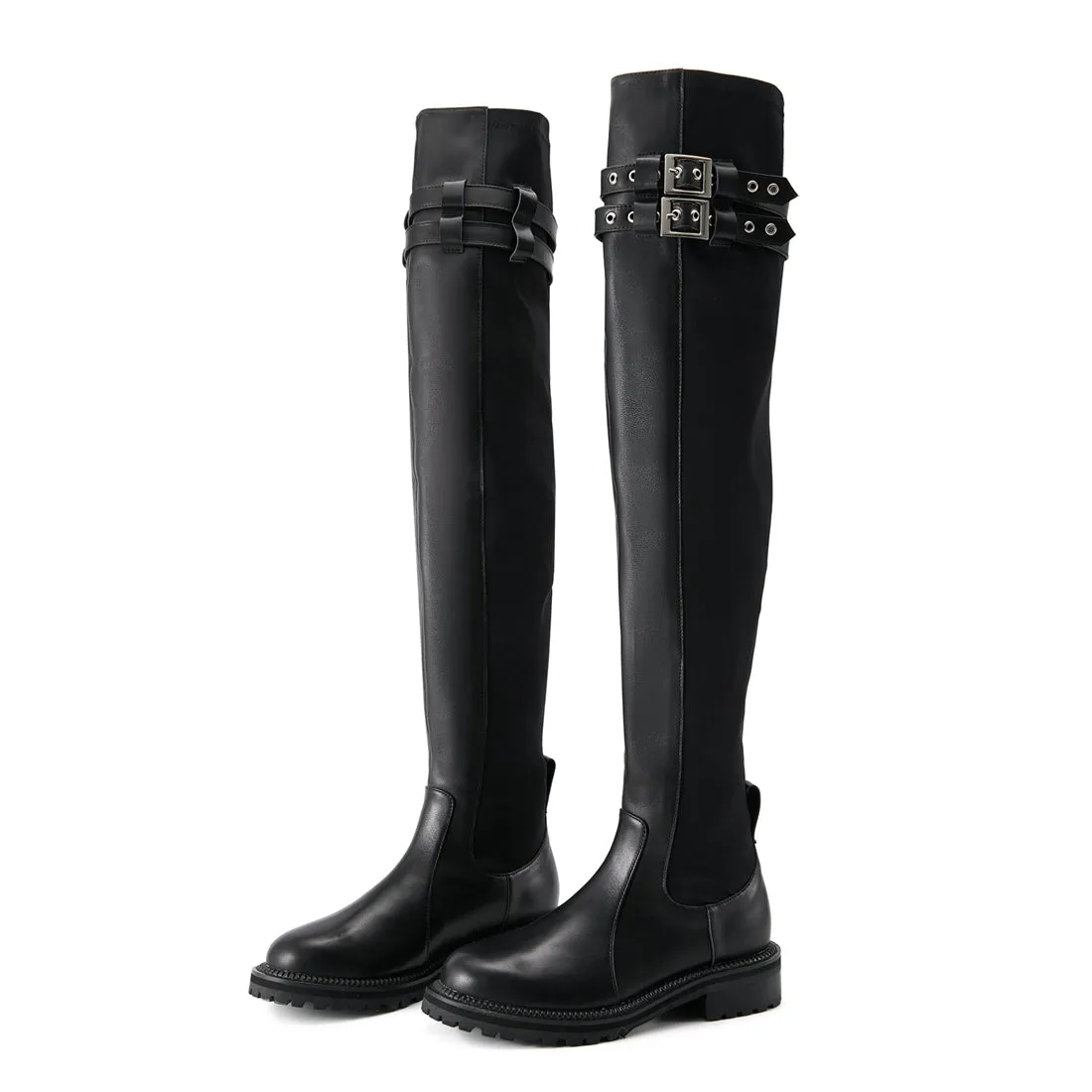 FEIFEI original design over-the-knee motorcycle boots - Mili