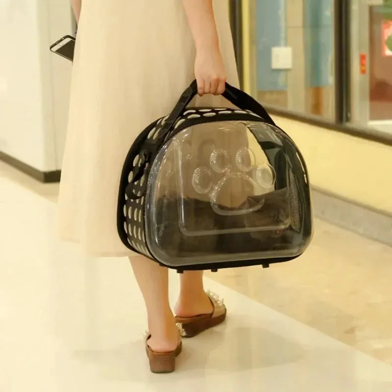 Foldable Transparent Pet Carrier Bag