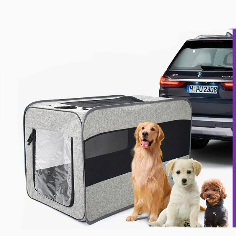 Folding Travel Carrier Kennel for Cats and Dogs