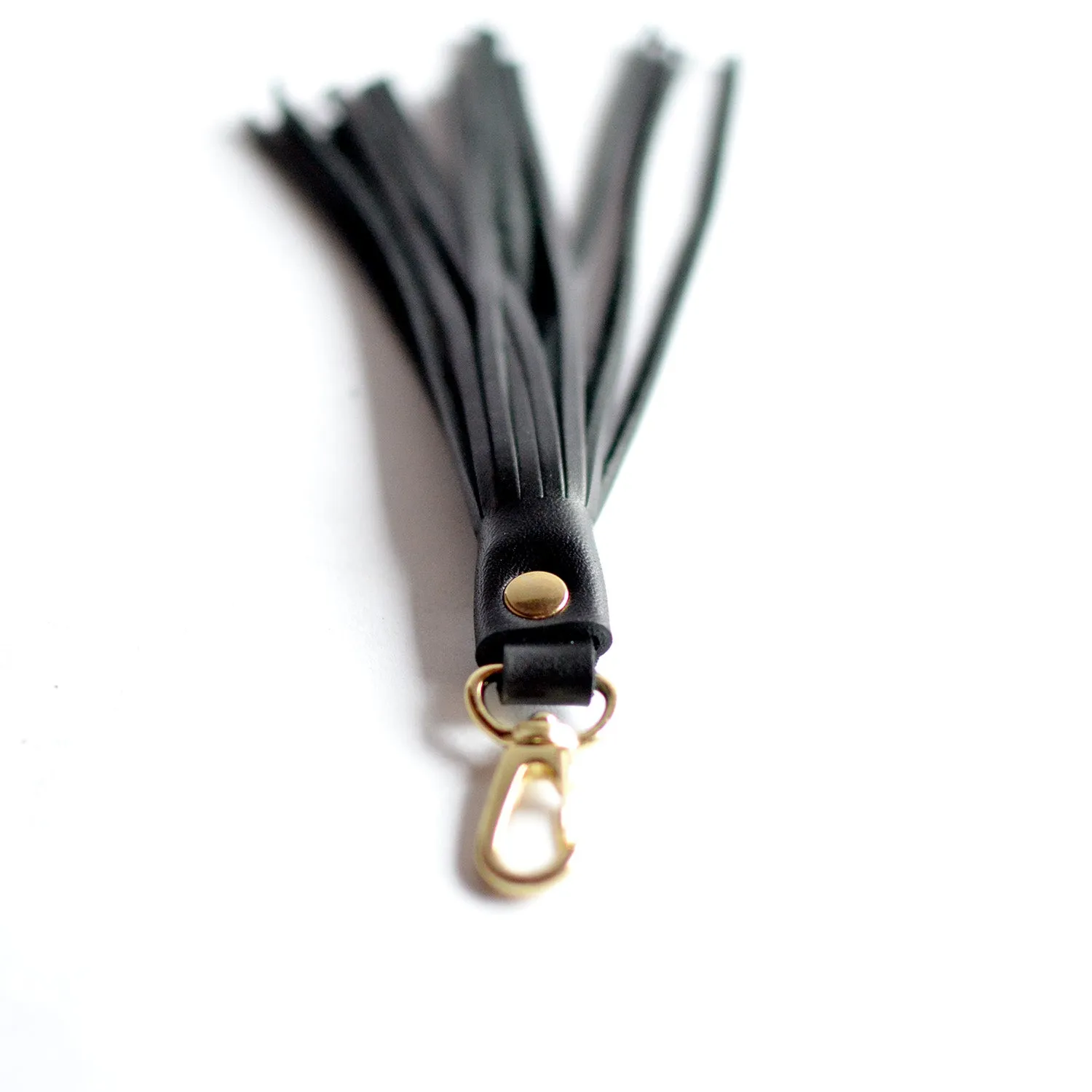 Fringe Leather Key Clip / Tassel Keychain