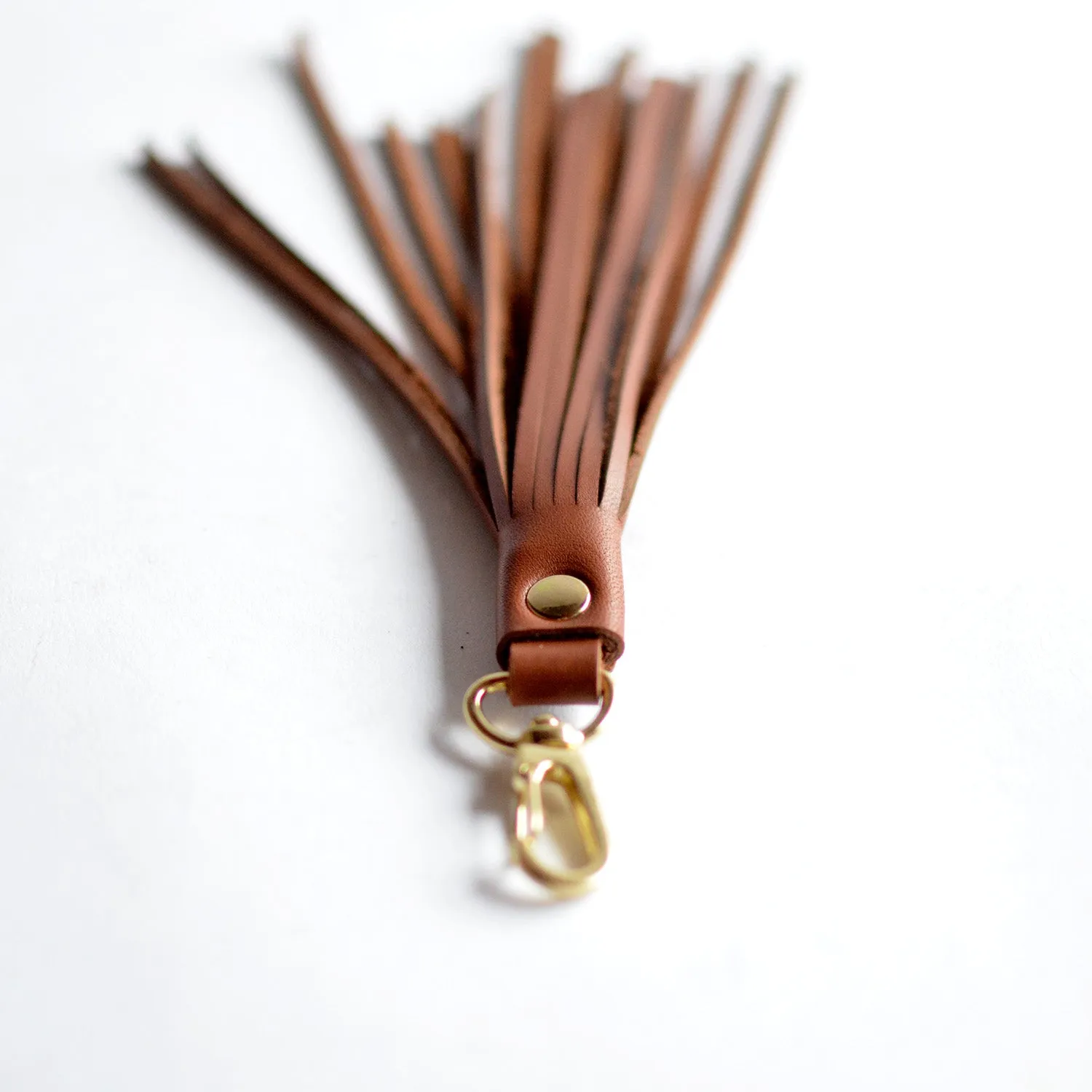 Fringe Leather Key Clip / Tassel Keychain