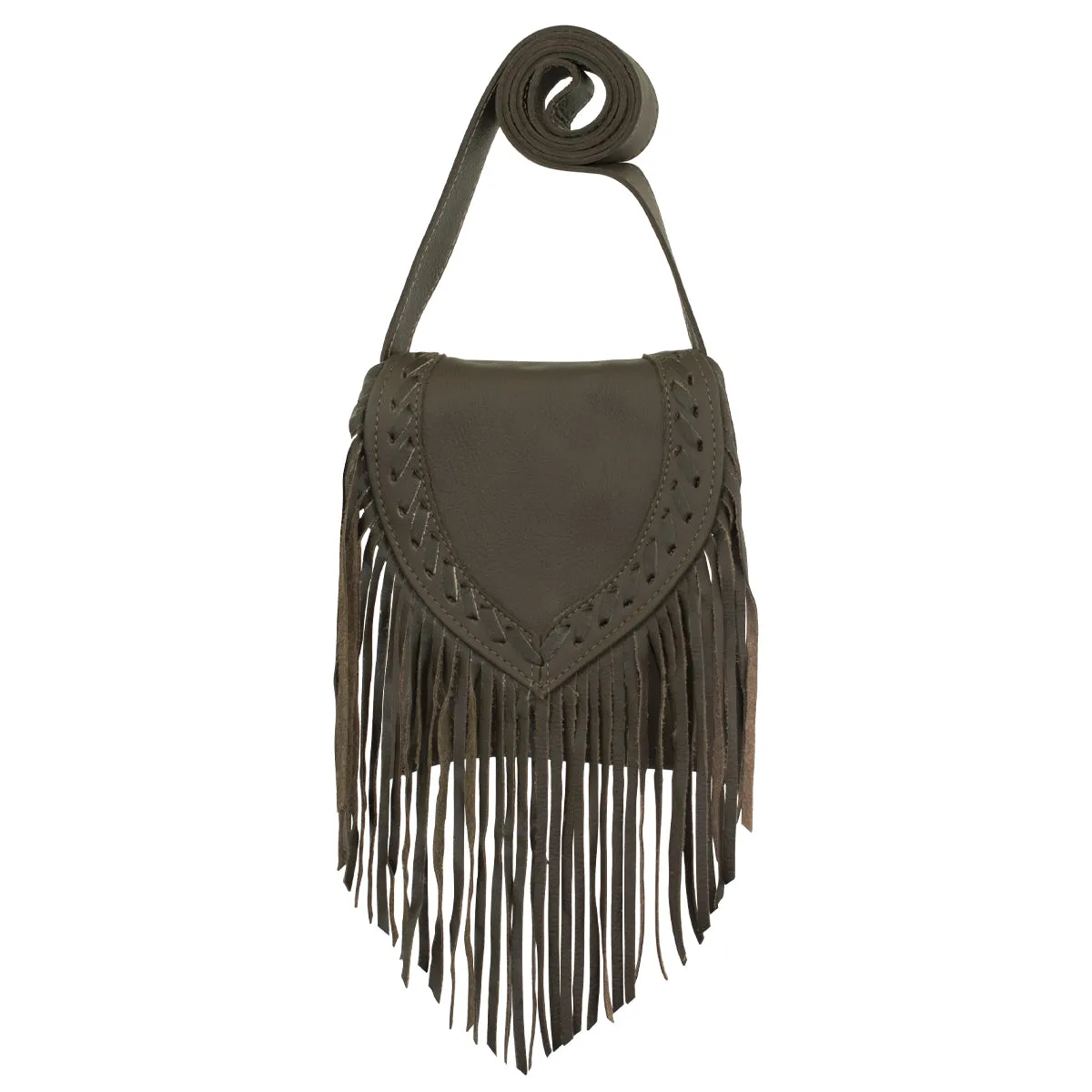 Fringed Cowgirl Flap Bag Crossbody