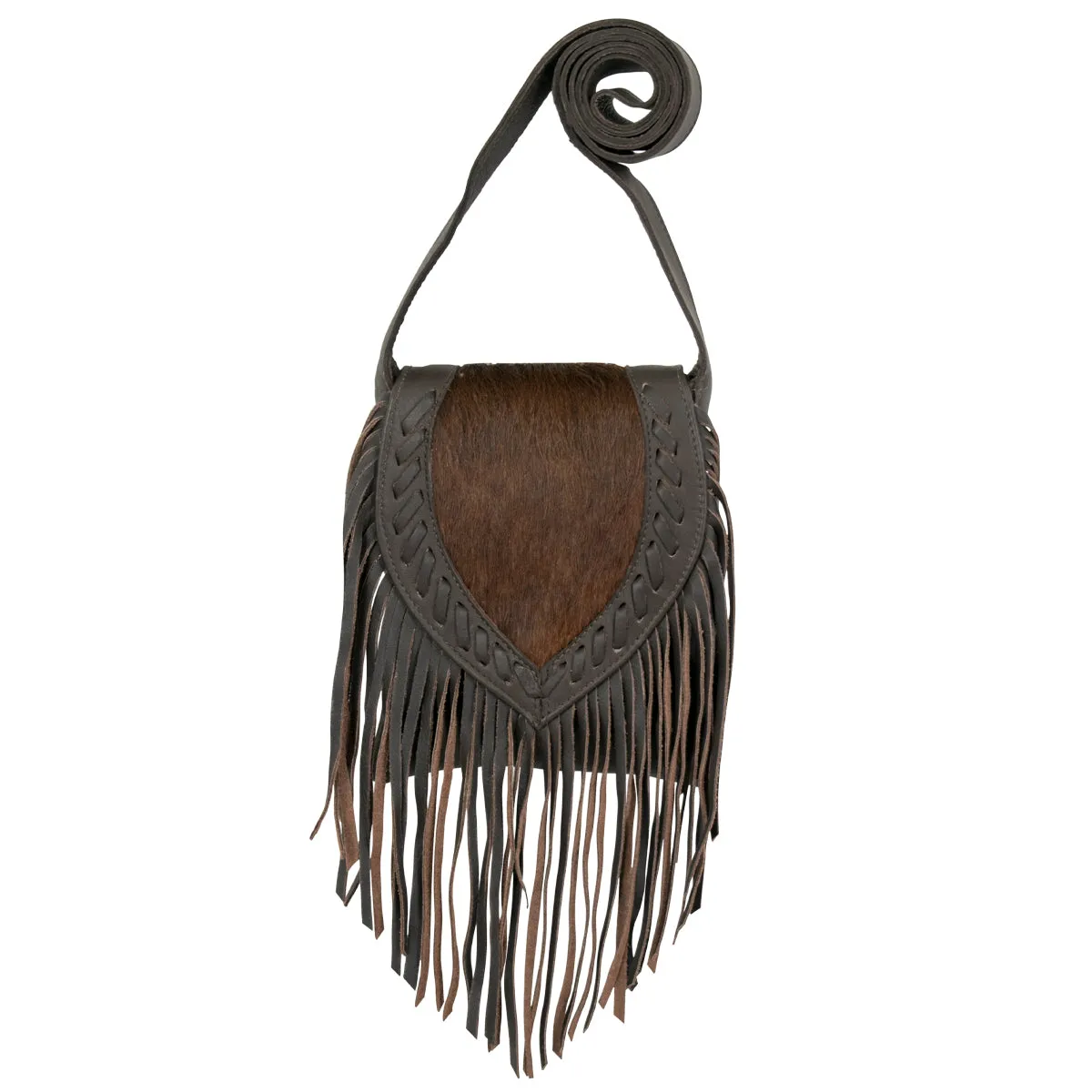 Fringed Cowgirl Flap Bag Crossbody