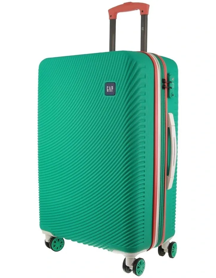 GAP 4 Wheel Hardcase Suitcases Set of 3 - Turquoise - Expandable