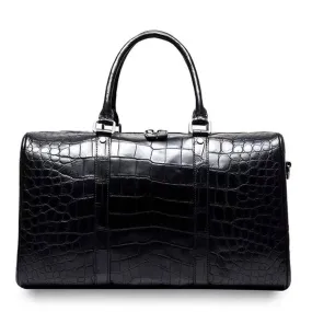 Genuine Crocodile  Belly Leather Duffel  Travel Bag