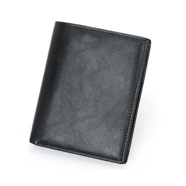 Genuine Leather RFID Wallet 灰色真皮 RFID 錢包 CH19063