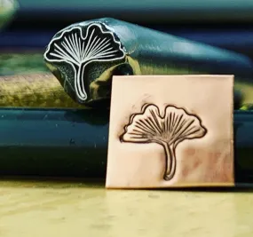 Gingko Leaf, Raised Design! Two Sizes. Unique and Exclusive. Metal Stamp Handmade.