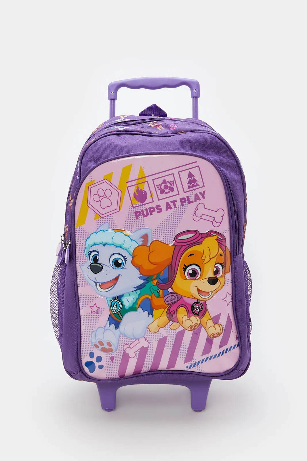 Girls Purple Paw Patrol Print Trolley Set (5 Piece)