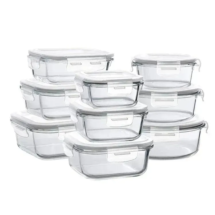 Glass Lunch Box Microwave Lunch Box Separation Type