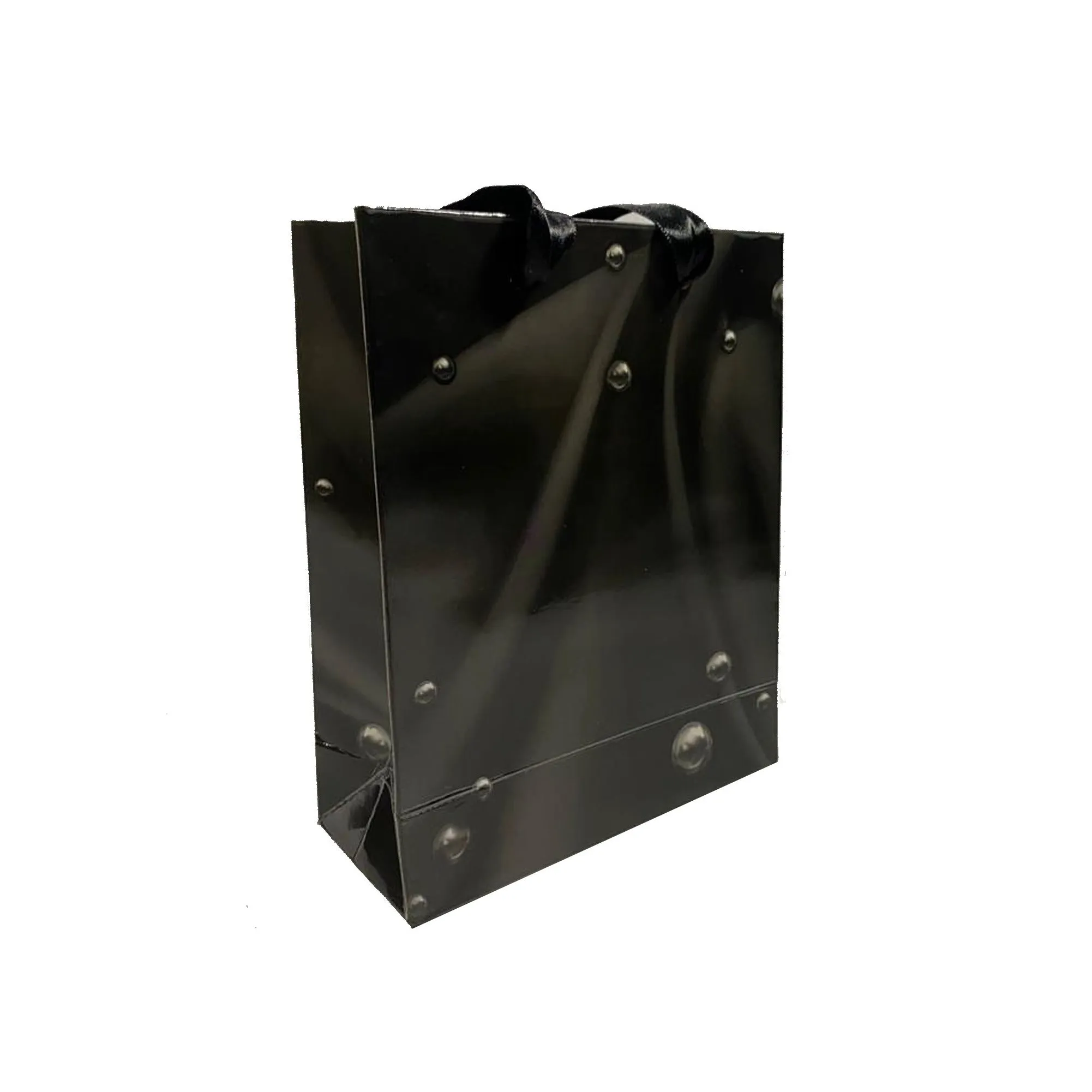 Gloss Laminated Modern Design, Ribbon Handle Paper Bags