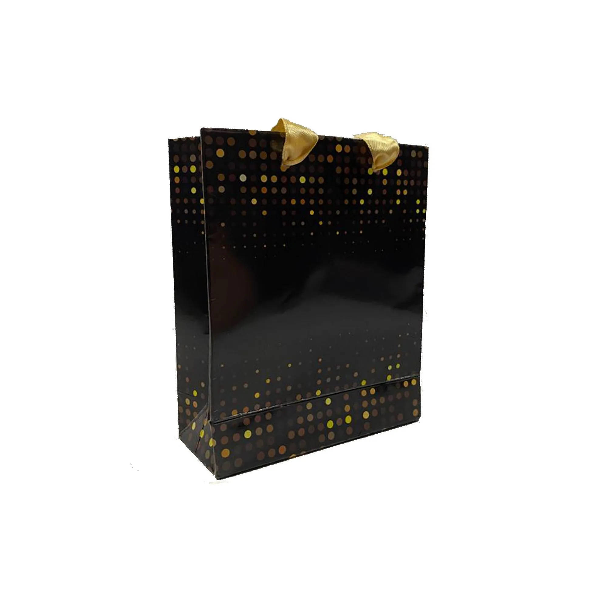 Gloss Laminated Modern Design, Ribbon Handle Paper Bags