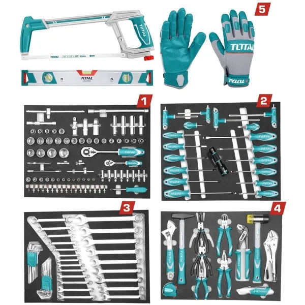 GT-TT8 Total Tools 7 Drawer Tool Cabinet with 162 Piece Tools