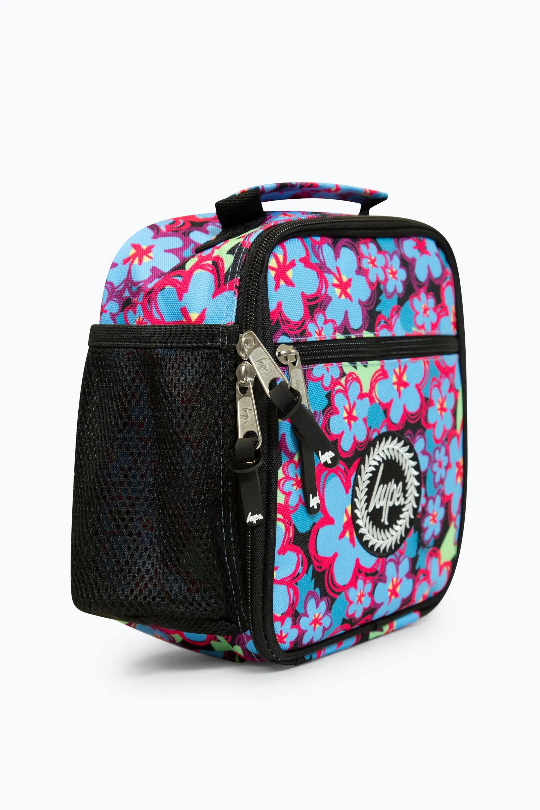 Hype Girls Blue Flowers Backpack & Lunch Bag Bundle