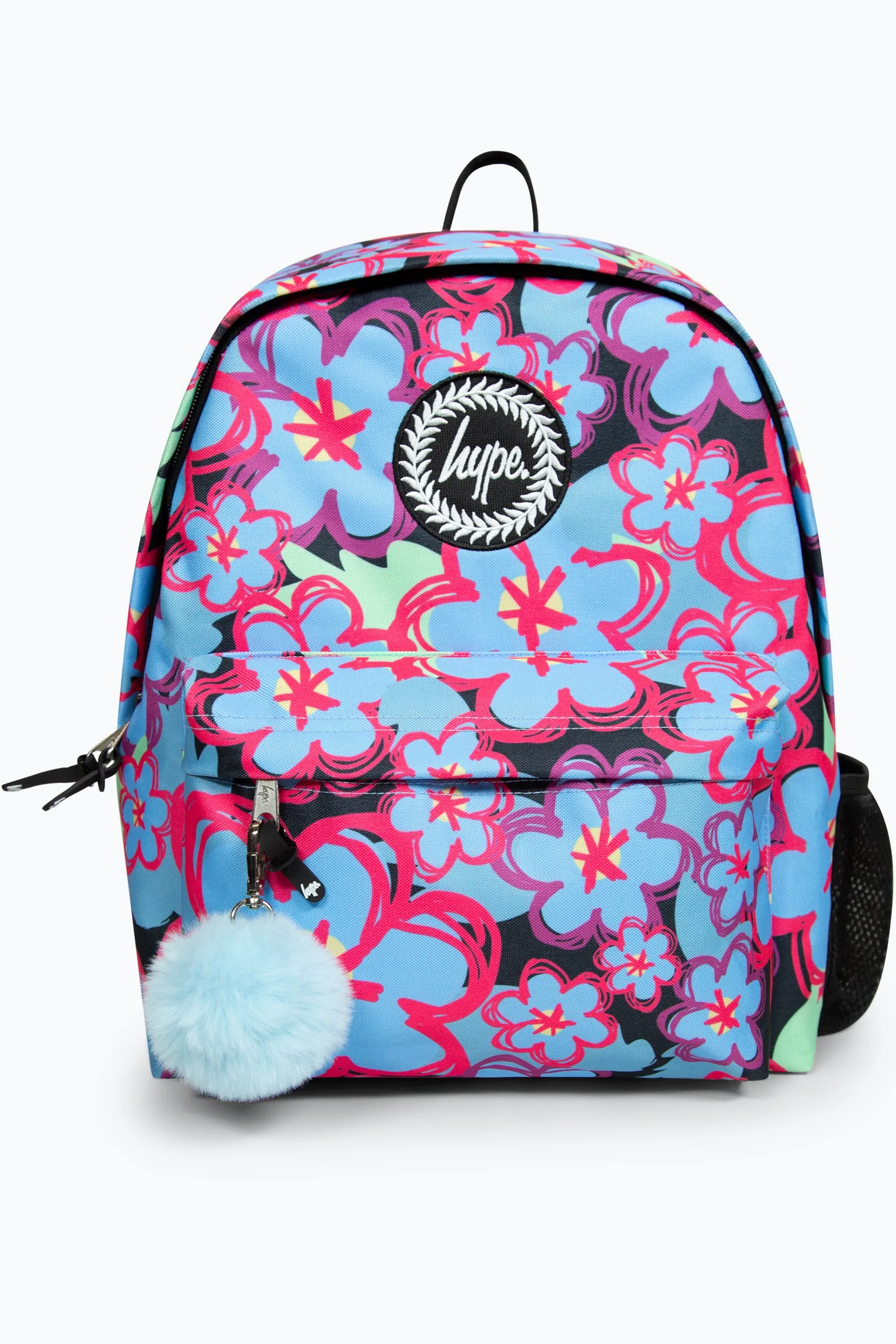 Hype Girls Blue Flowers Backpack & Lunch Bag Bundle