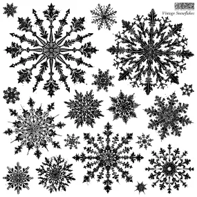 IOD Vintage Snowflakes 12x12