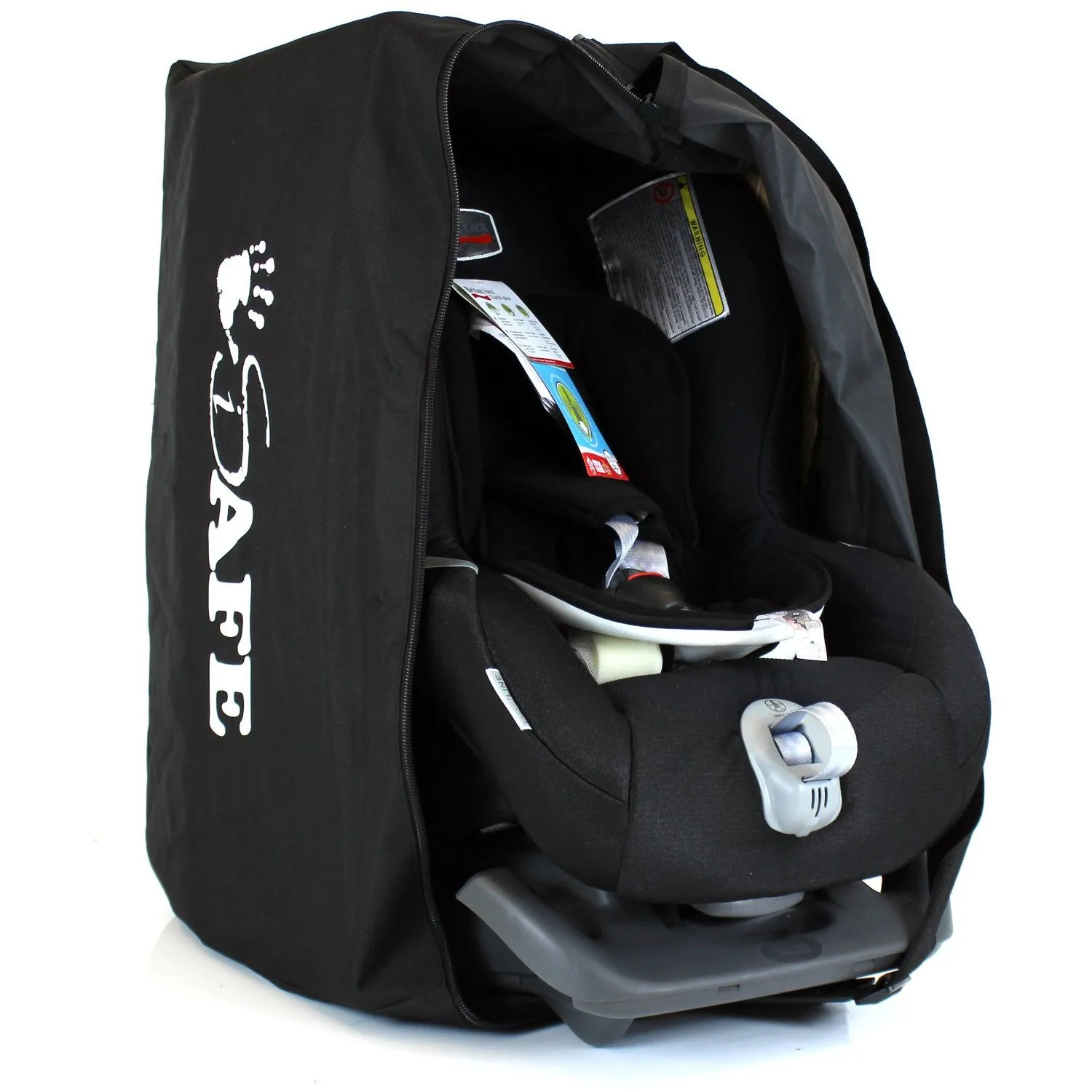 iSafe Universal Carseat Travel / Storage Bag For Caretero Spider Car Seat (Black/Red)