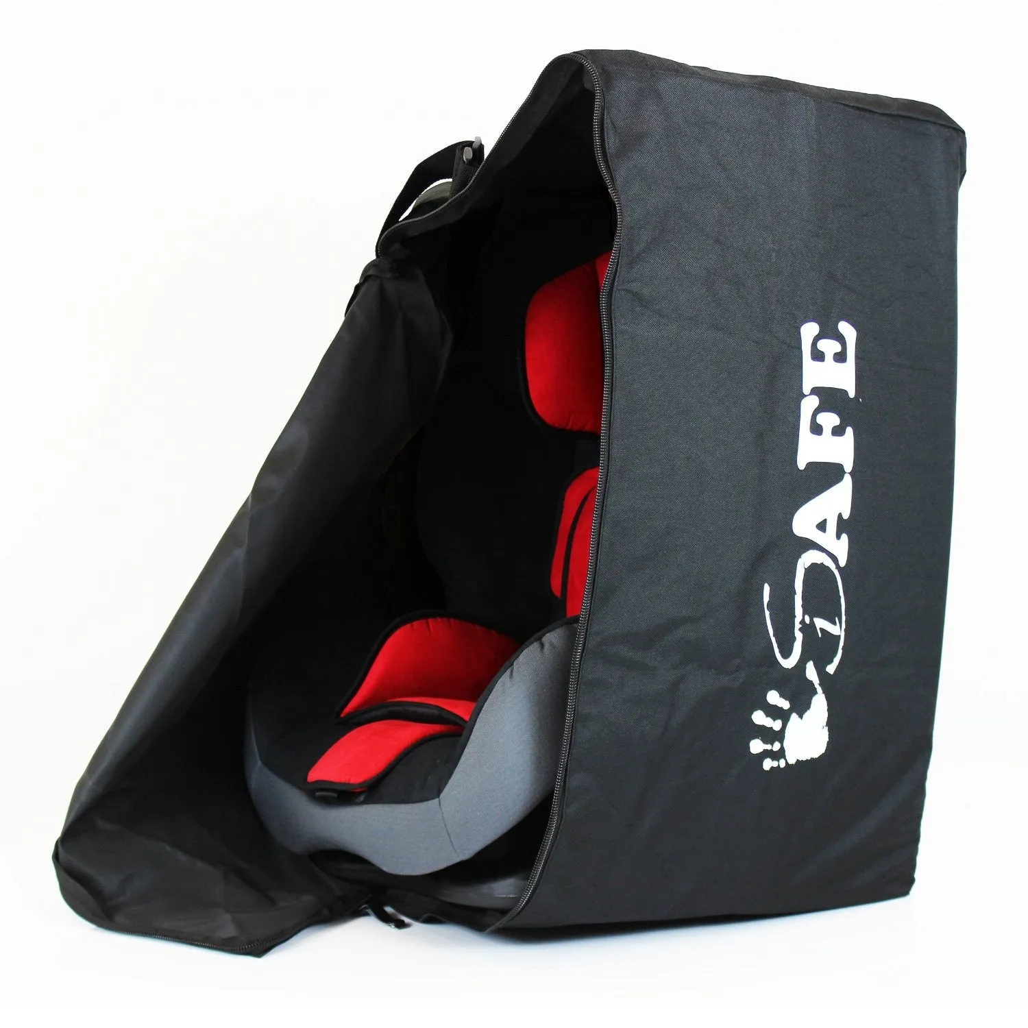 iSafe Universal Carseat Travel / Storage Bag For Caretero Spider Car Seat (Black/Red)