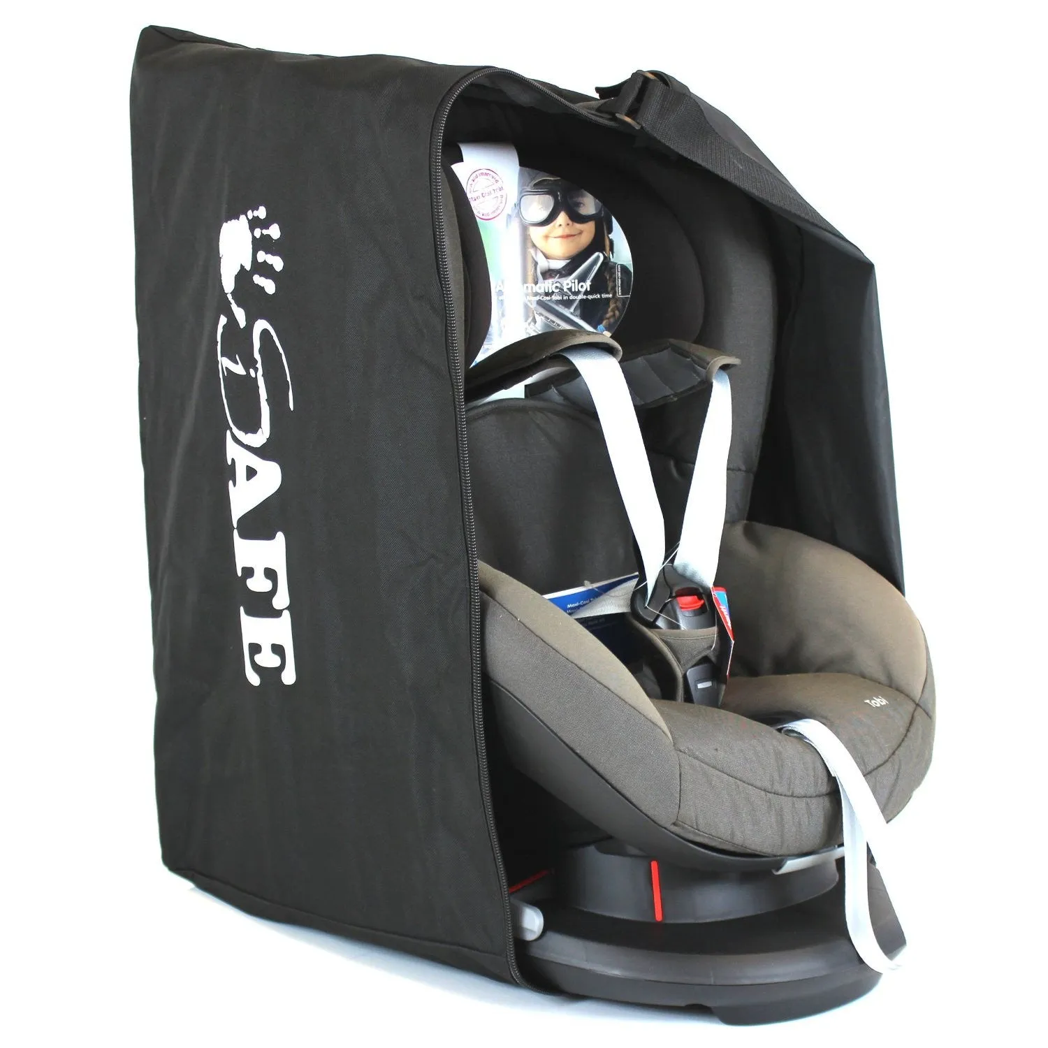 iSafe Universal Carseat Travel / Storage Bag For Maxi-Cosi Tobi Car Seat (Concrete Grey)