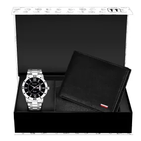 Jaxer Watch & Wallet Combo  (Black) - JXWC2921