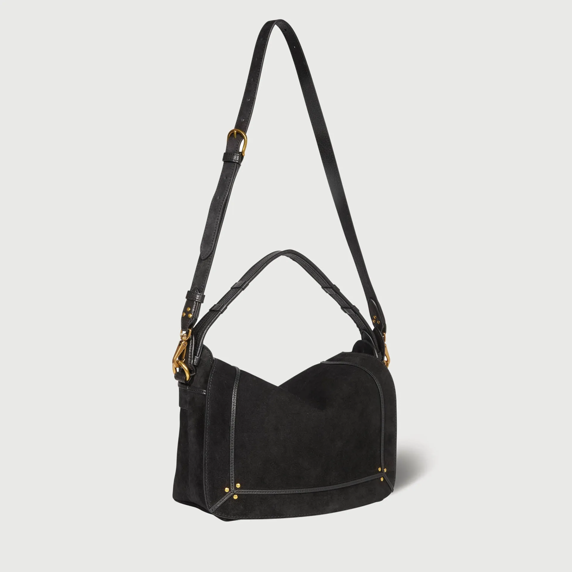 JEROME DREYFUSS SHOULDER BAG PEPITO M CR BLACK