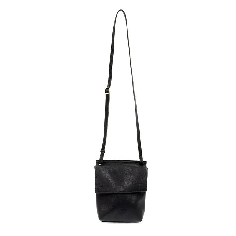 Joy Susan Aimee Front Flap Crossbody Black