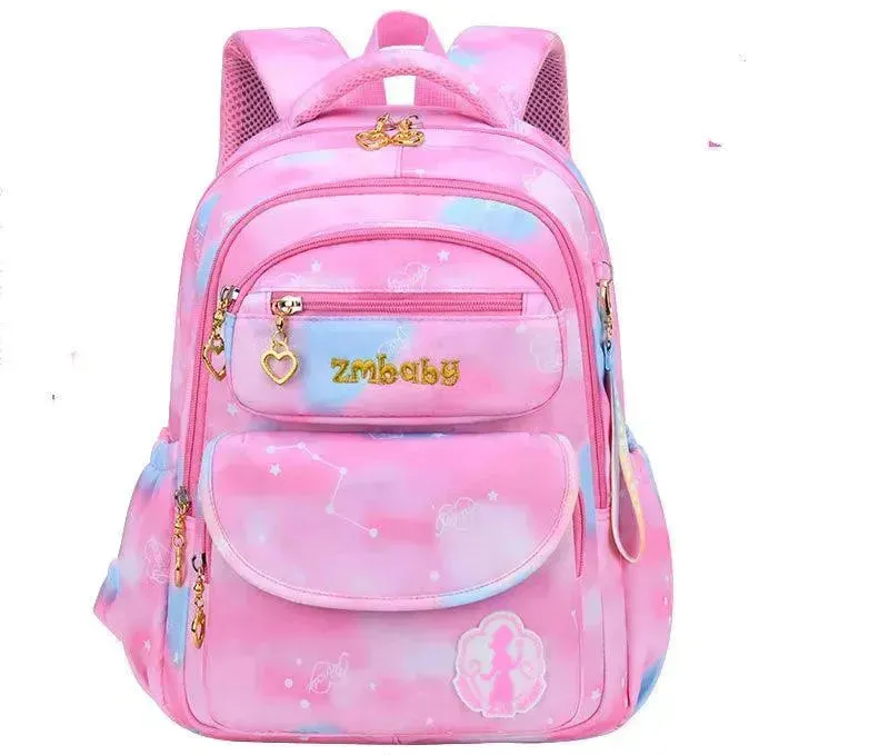 Kamida Primary School Schoolbag Female Sweet And Cute Gradient Backpack 1-3-6 Grade Large Capacity