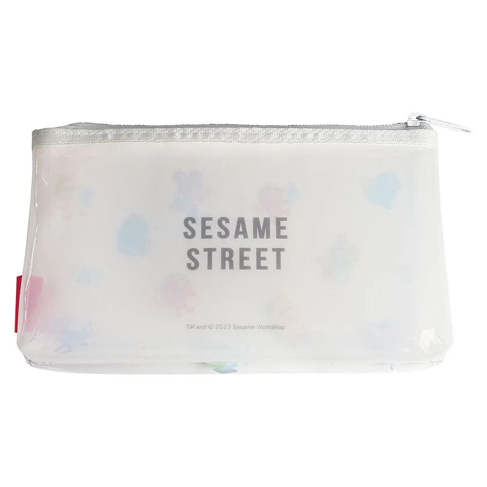 Kamio Sesame Street pencil case, transparent universal storage bag, cosmetic bag, Elmo daily necessities, student essentials