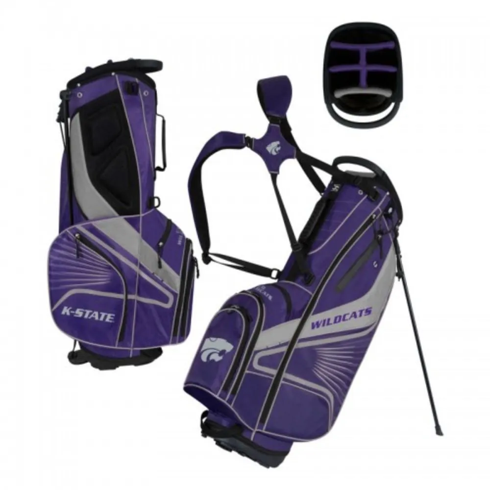 Kansas State Wildcats WinCraft "Grid Iron III" 6-Way Stand Golf Bag