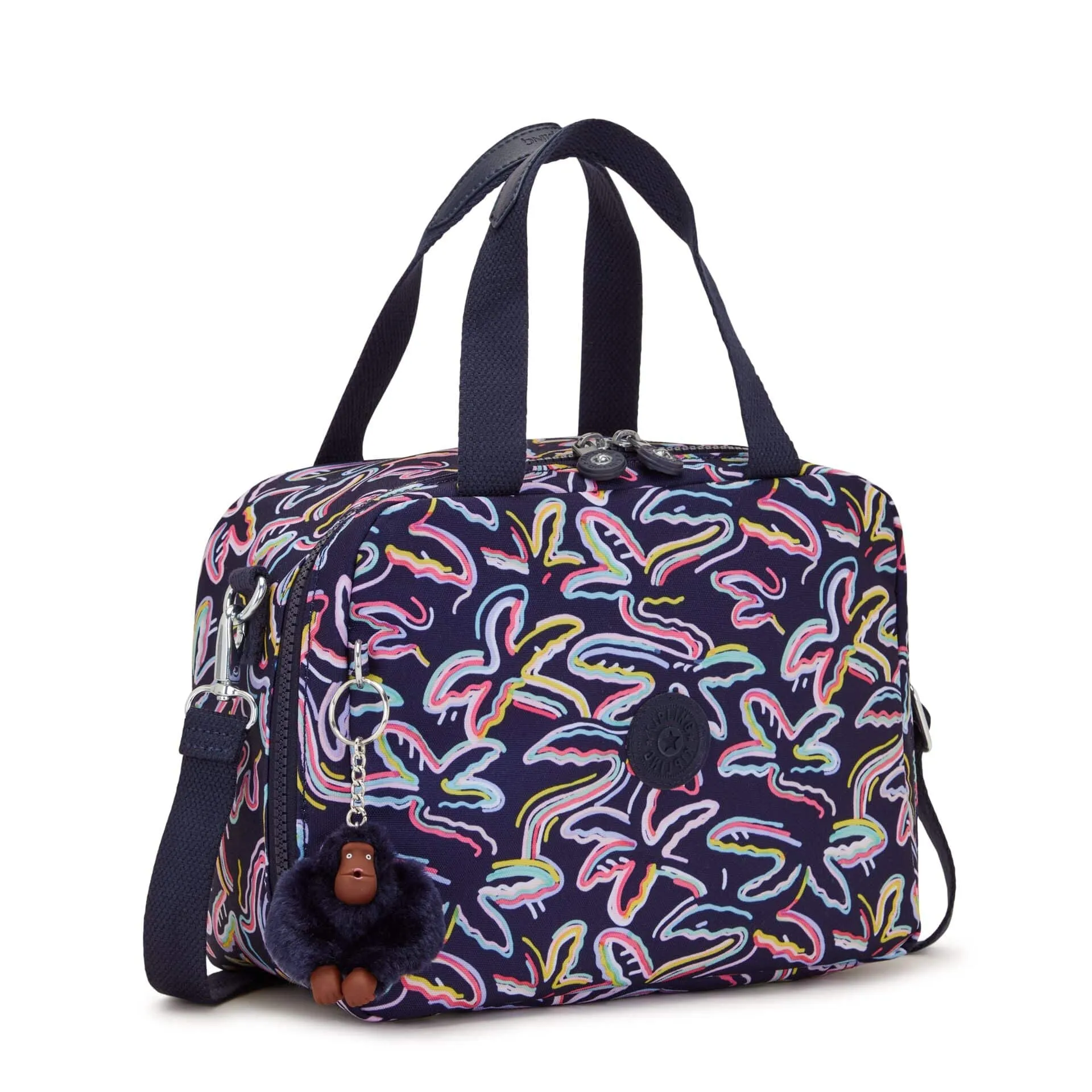 Kipling Miyo Palm Fiesta Print Large Lunch Bag with Trolley Sleeve C2I2989-3MC