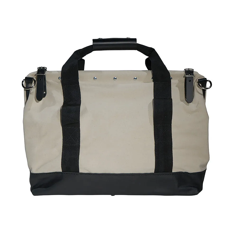 Klein Tools 5003-20 Canvas Tool Bag with Leather Bottom, 20"