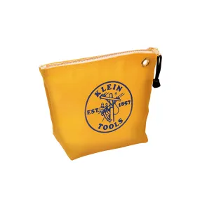 Klein Tools 5539YEL Canvas Zipper Bag for Consumables, Yellow