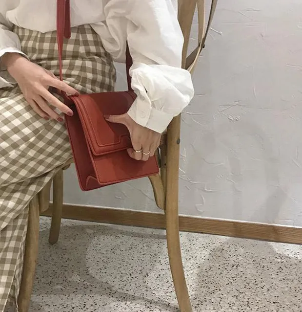 [Korean Style] Geko Flap Square Crossbody Bag