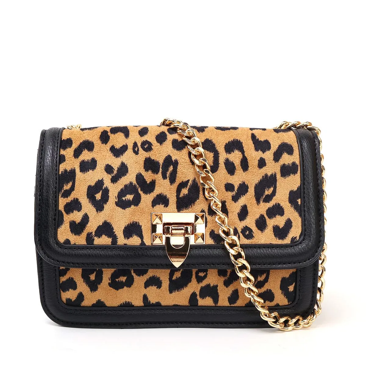 Ladies Leopard Flap Small Shoulder Bag TZBG0505