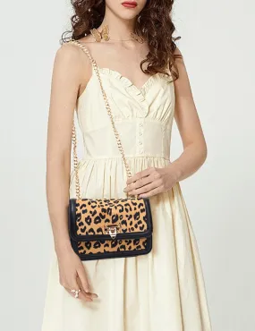 Ladies Leopard Flap Small Shoulder Bag TZBG0505