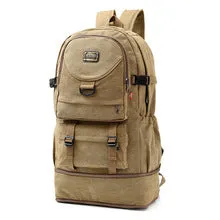 Large capacity retro travel backpack for boys