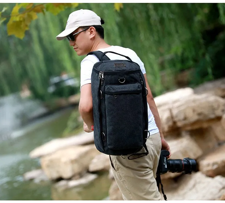 Large capacity retro travel backpack for boys