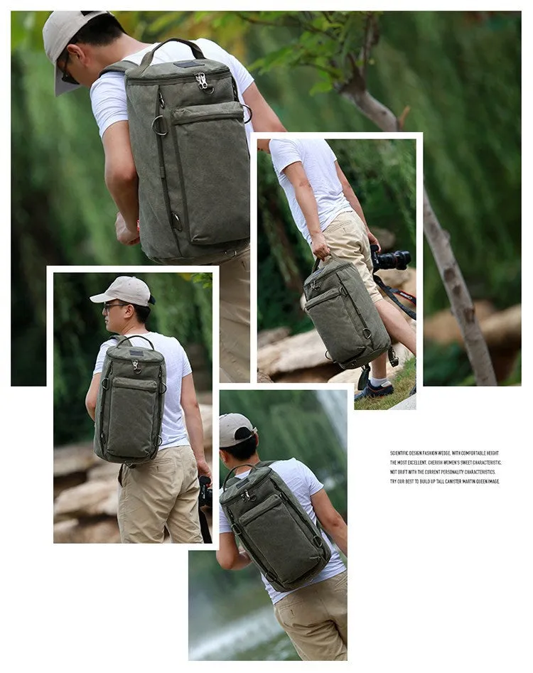 Large capacity retro travel backpack for boys