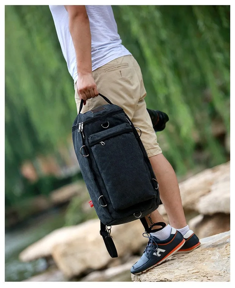 Large capacity retro travel backpack for boys