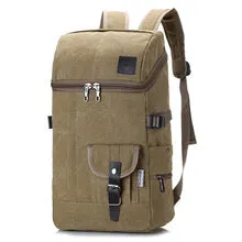 Large capacity retro travel backpack for boys