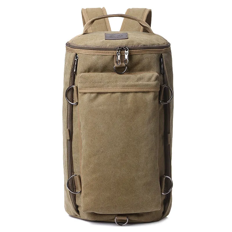 Large capacity retro travel backpack for boys