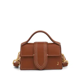 Le Petit Bambino Leather Bag in Light Brown