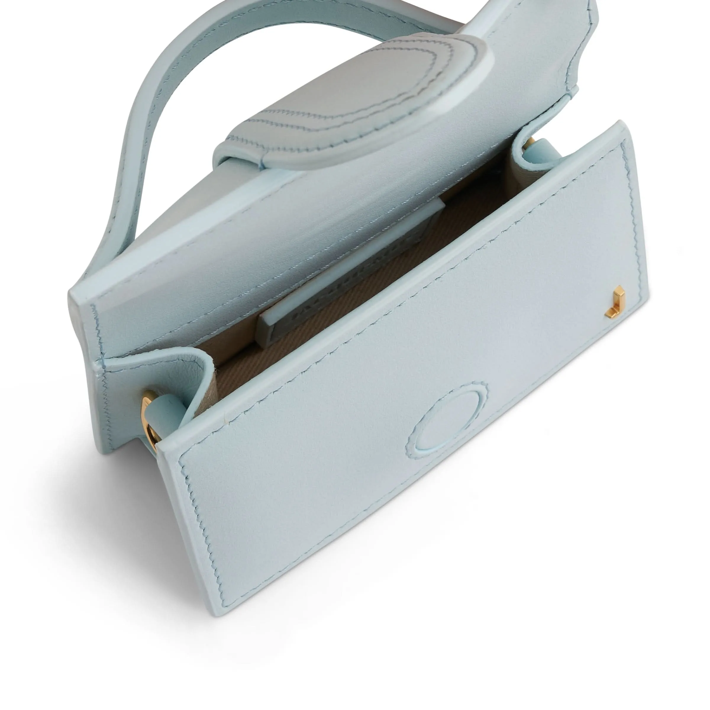 Le Petit Bambino Leather Bag in Pale Blue