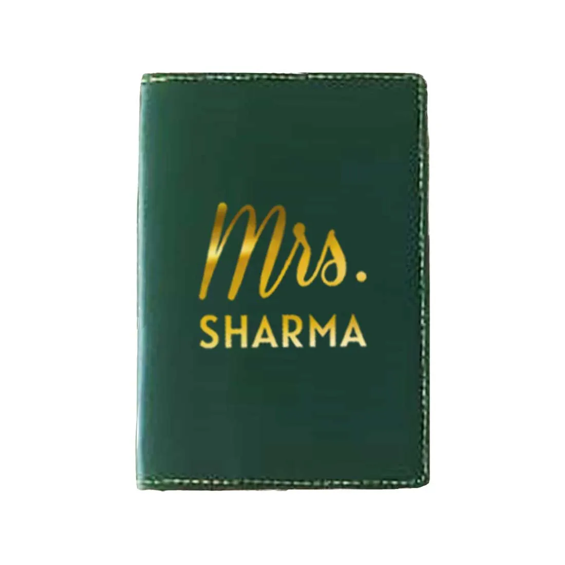 Leather Passport Case Personalized for couples MRS - Anniversary Gift