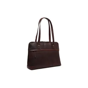 Leather Shoulder Bag Brown Branson