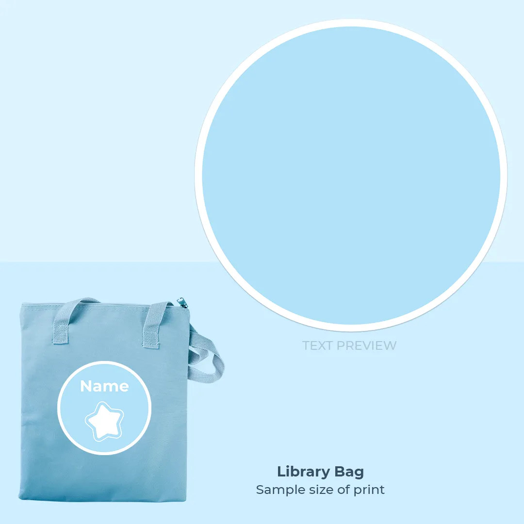 Library Bag - Light Blue