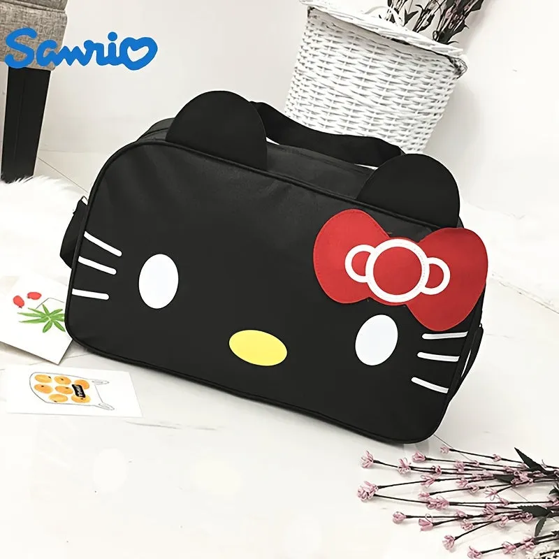 [Licensed] Hello Kitty New 2024 Trendy Travel Bag Waterproof Large Capacity Cute Cartoon KT Luggage Bag Women's Portable Short-distance Travel Bag Sports Bag Shoulder Fitness Bag Travel Storage Bag