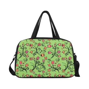 LightGreen Yellow Star Fitness Handbag